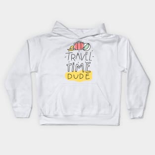 Travel Time Dude Kids Hoodie